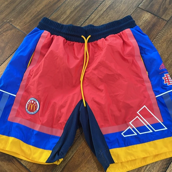 Adidas X Eric Emanuel McDonald’s All American Mesh Lining Shorts Sz Small - Picture 10 of 12
